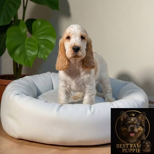 Cachorro Cocker Spaniel Ingles Beige Tradicional / English Cocker Spaniel Buff disponible - Imagen 6