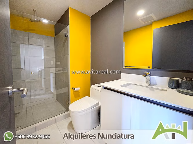 Apartamento amueblado en Secrt Sabana piso alto + AC - Imagen 6
