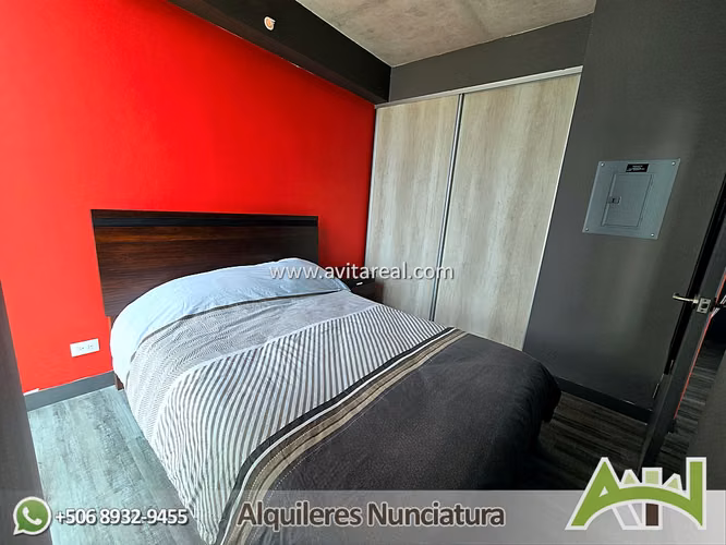 Apartamento amueblado en Secrt Sabana piso alto + AC - Imagen 11