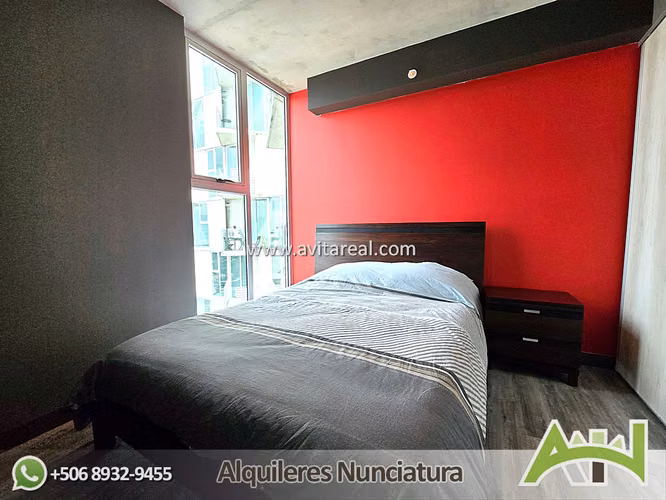 Apartamento amueblado en Secrt Sabana piso alto + AC - Imagen 7