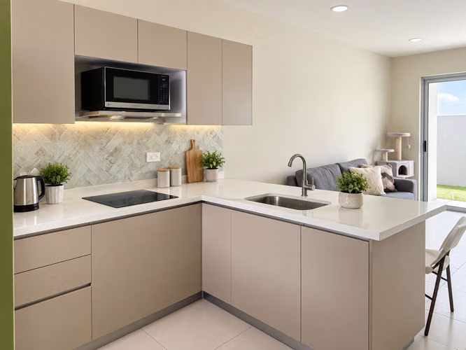 VENTA DE CASA DE UNA PLANTA, 2 HABITACIONES, CON PATIO EN CONDOMINIO - Imagen 5