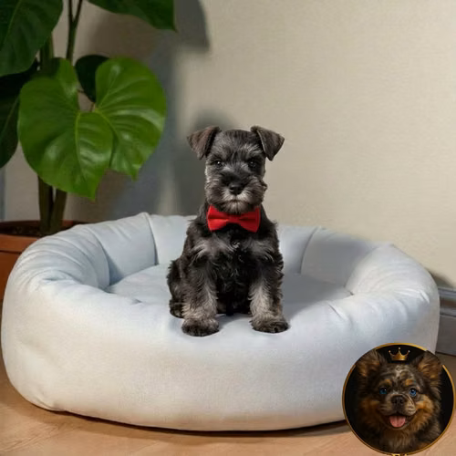 Cachorro Schnauzer Miniatura Salpimienta y Negro / Miniature Schnauzer Salt and Pepper and Black disponible - Imagen 9
