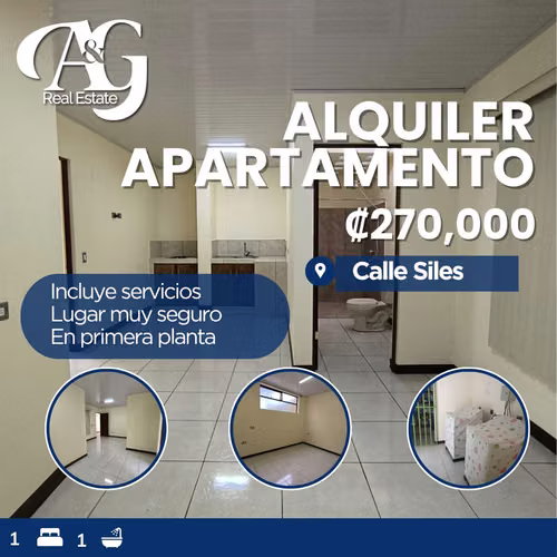 Alquiler apartamento primera planta Calle Siles San Pedro. AMO149