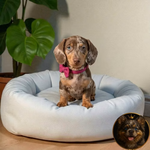 Cachorro Salchicha Miniatura Arlequín Chocolate / Miniature Dachshund Dapple Chocolate disponible - Imagen 10