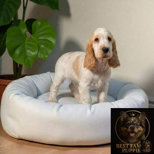 Cachorro Cocker Spaniel Ingles Beige Tradicional / English Cocker Spaniel Buff disponible - Imagen 8