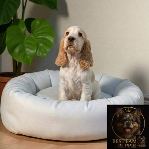 Cachorro Cocker Spaniel Ingles Beige Tradicional / English Cocker Spaniel Buff disponible - Imagen 7