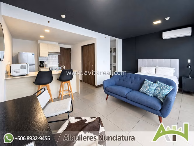 Apartamento estudio amueblado | Ü Nunciatura | AC