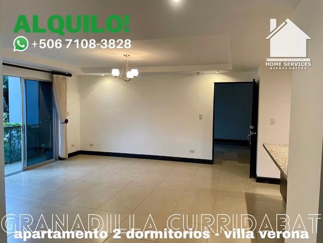 ALQUILO! 2 Dormitorios, 2 Parqueos, Condominio – Granadilla Curridabat.