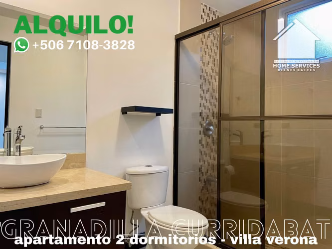 ALQUILO! 2 Dormitorios, 2 Parqueos, Condominio – Granadilla Curridabat.