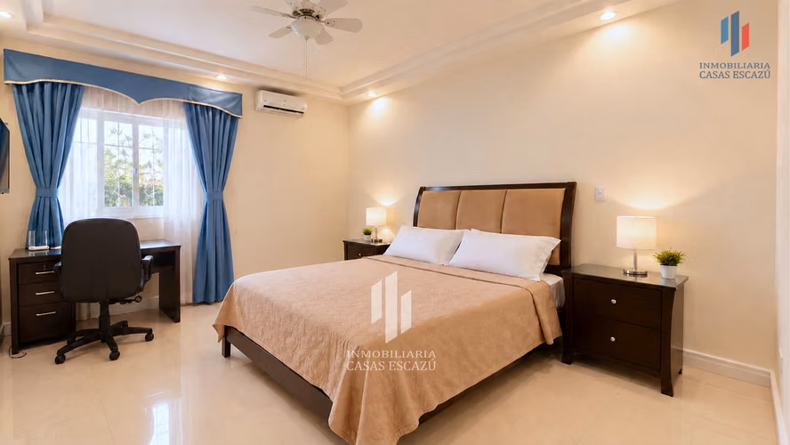 Apartamento Amueblado en Alquiler con Parqueo Techado, A/C, Servicios Públicos Incluidos, Seguridad, Escazú - Imagen 4