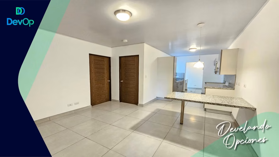 Alquiler de apartamento, 1 habitación, 1 parqueo, patio. San Pedro-Vargas Araya.