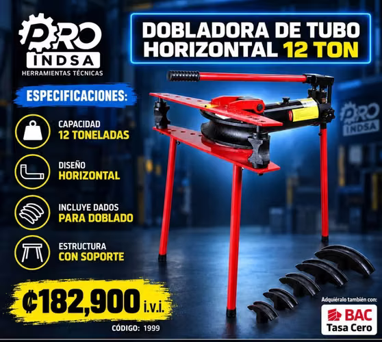 DOBLADORA DE TUBO HIDRÁULICO 12 TONELADAS  - Imagen 1
