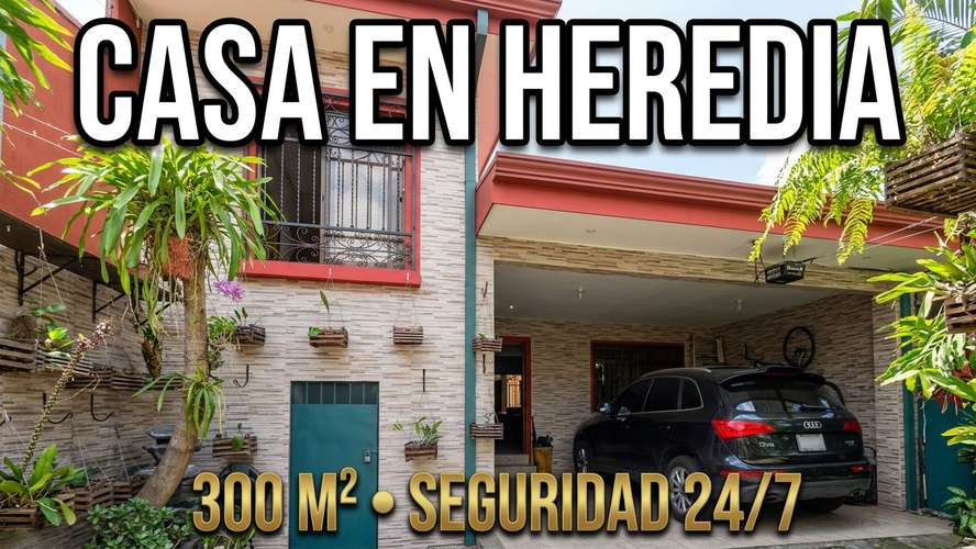 VENTA DE CASA DE 300 m² EN HEREDIA, CERCA DE OXÍGENO Y ZONAS FRANCAS | EN RESIDENCIAL CON SEGURIDAD - Imagen 1