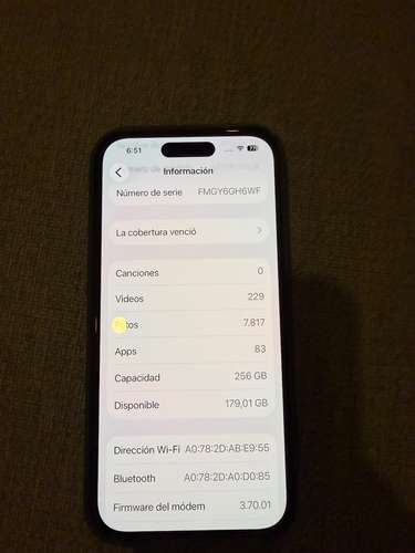iPhone 15 256GB en perfectas condiciones
