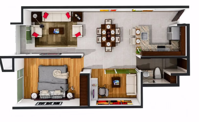APARTAMENTO PARA VENTA, CON ESPACIO MULTIFUNCIONAL. 31-285-78-AP57M - Imagen 2