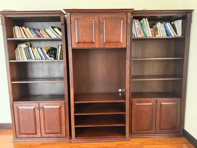 Solid wood living / bookshop furniture of Guanacaste