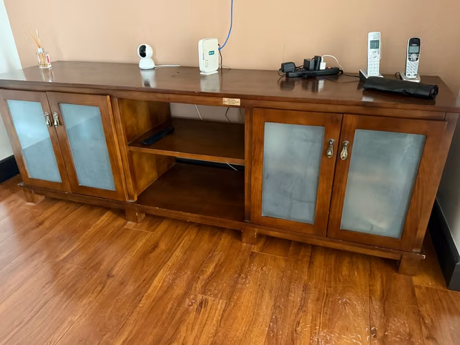Mueble para TV de madera maciza de teca