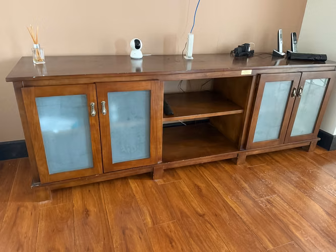 Mueble para TV de madera maciza de teca