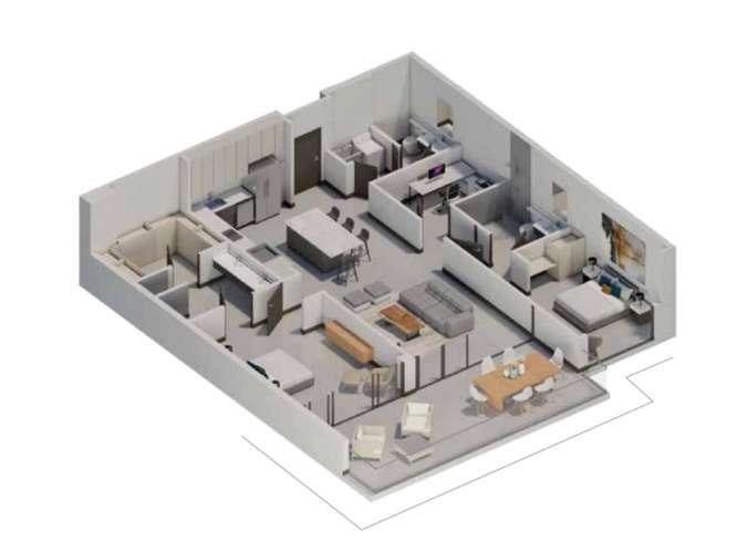 Apartamento en construccion (2 habitaciones y oficina) - Imagen 5