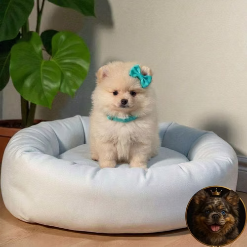 Cachorro POMERANIAN CARA DE OSO disponible - Imagen 2
