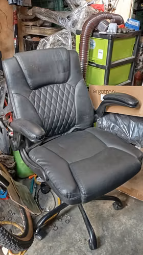 silla con rodines y posa brazos escritorio oficina usada asch - Imagen 2