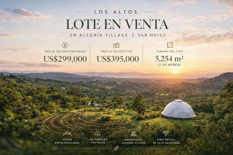 Lote en San Mateo - 5254 m² - ₡177,402,400