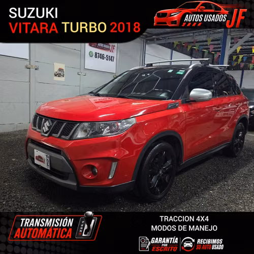 SUZUKI VITARA TURBO 2018 AUTOMATICO 4X4 MOTOR 1.400 CC TURBO PAQUETE ELECTRICO PANTALLA CAMARA RETROCESO FULL EXTRAS