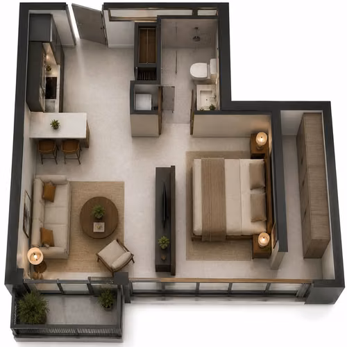 ALQUILER DE APARTAMENTO AMUEBLADO CON PARQUEO