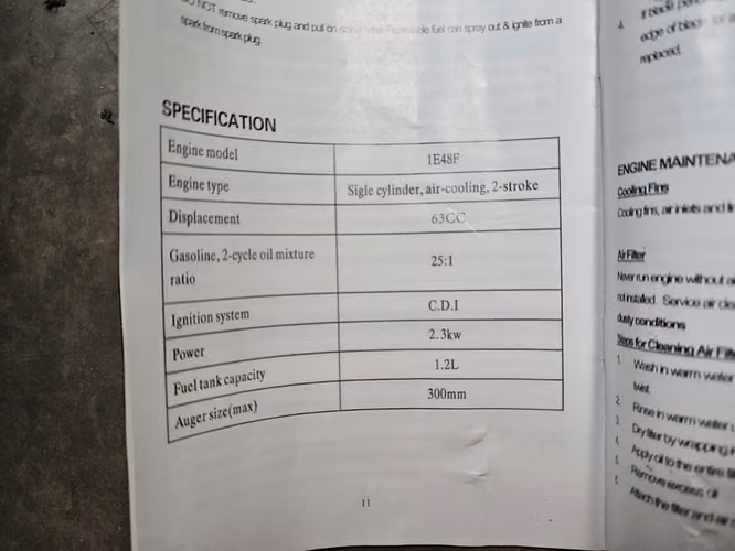 NUEVA Motoperforadora tierra Ahoyadora a Gasolina con Soporte de Carretilla cod2337 asch - Imagen 4