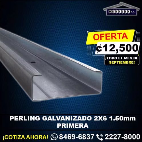 perling galv 2x6 1.50mm primera