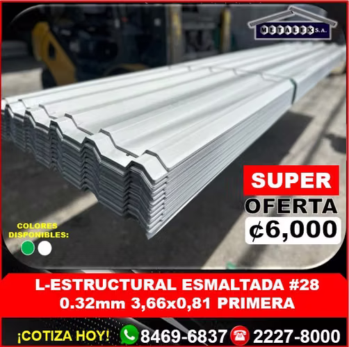 l-estructural esmaltada #28 0,32mm 3,66x0,81 primera