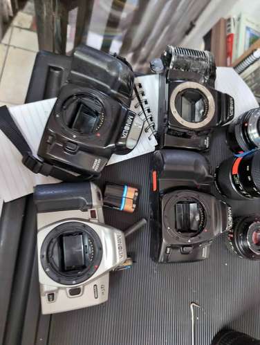 Minolta camara fotos fotografía lente optica tele objetivo asch