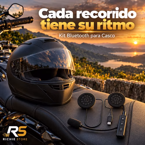 Kit Bluetooth para Casco de Moto con Micrófono Manos Libres - Imagen 9