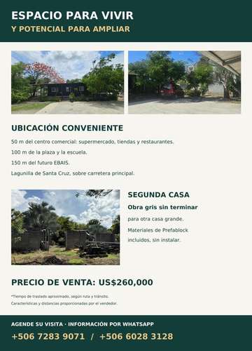 CASA EN VENTA EN SANTA CRUZ CARRERA A LAS PLAYAS - Imagen 2