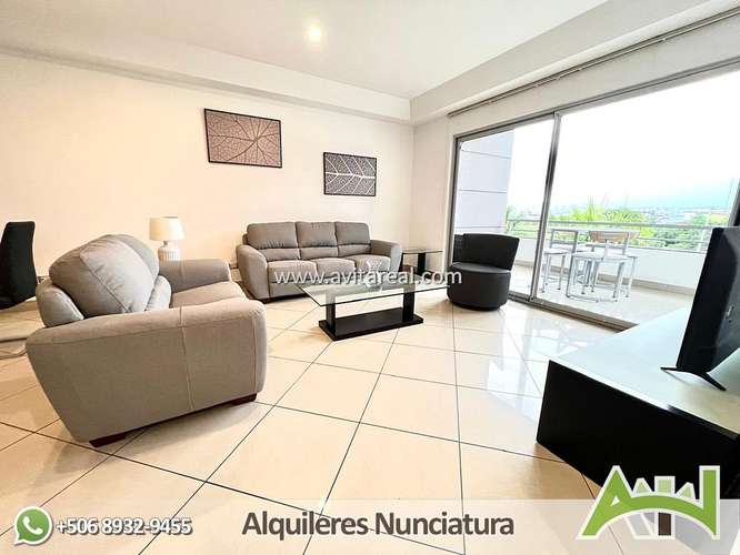 Apartamento amueblado de 2 habitaciones | por Avenida Escazu |Trejos Montealagre