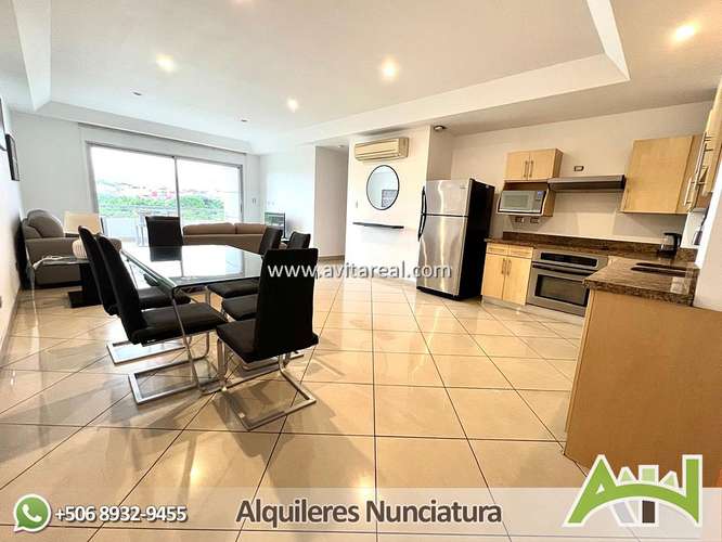 Apartamento amueblado de 2 habitaciones | por Avenida Escazu |Trejos Montealagre