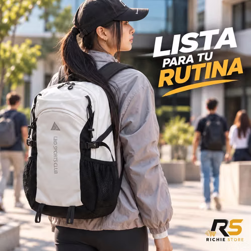  Mochila Multifuncional LBD Sports Club para Laptop, Viaje y Universidad - Imagen 2