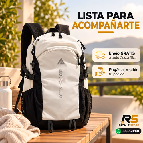  Mochila Multifuncional LBD Sports Club para Laptop, Viaje y Universidad - Imagen 9