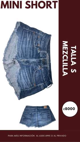 Shorts, blusa, corset y pestañas 
