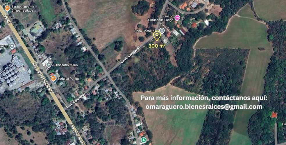 Terreno en venta de 300 m² en B. Guadalupe, Liberia, Gte. Frente a carrt. Curubandé. Agua, luz y apto para construir