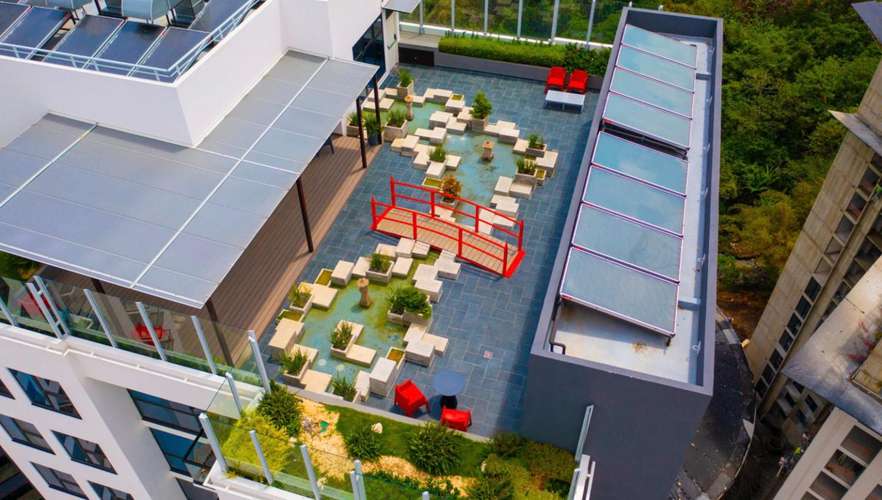Apartamento amueblado en Núcleo Sabana | 1 hab, king, piso 18, vista al atardecer