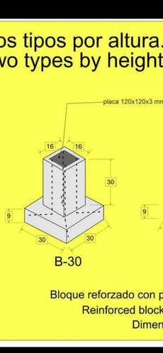 Base de hormigón con refuerzo para la construcción rápida de estructuras  - Imagen 4