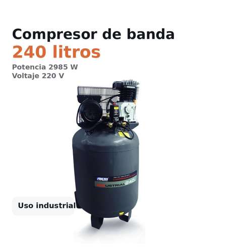 Compresor 240 litros 