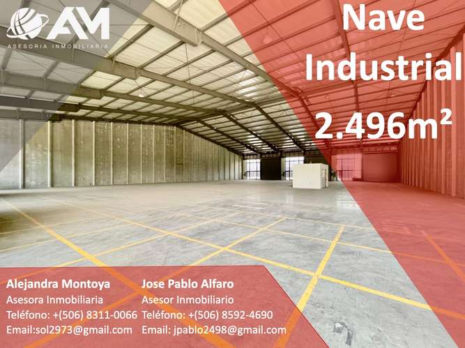 NAVE INDUSTRIAL EN ALAJUELA, 2496m² - Imagen 9