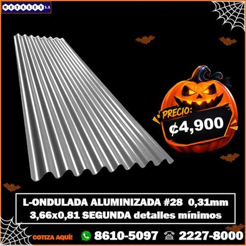 L-ONDULADA GALVANIZADA #28 COMERCIAL 3.66X0.81 PRIMERA