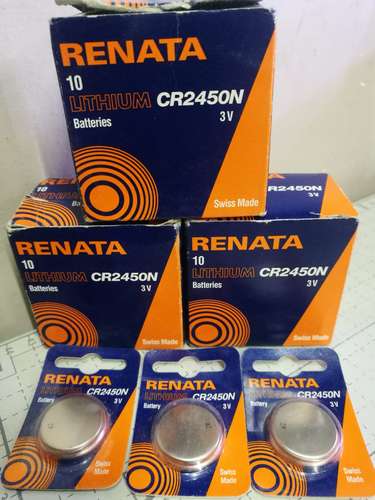 Batería de la célula Renata CR2450 / CR2450N Lithium Coin asch