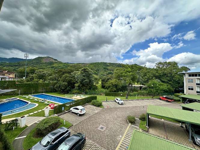 ALQUILER DE APARTAMENTO EN CONDOMINIO CON LINEA BLANCA EN SANTA ANA