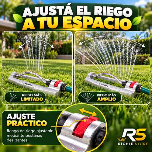  Aspersor Oscilante de Agua para Jardín y Césped con Riego Ajustable - Imagen 5