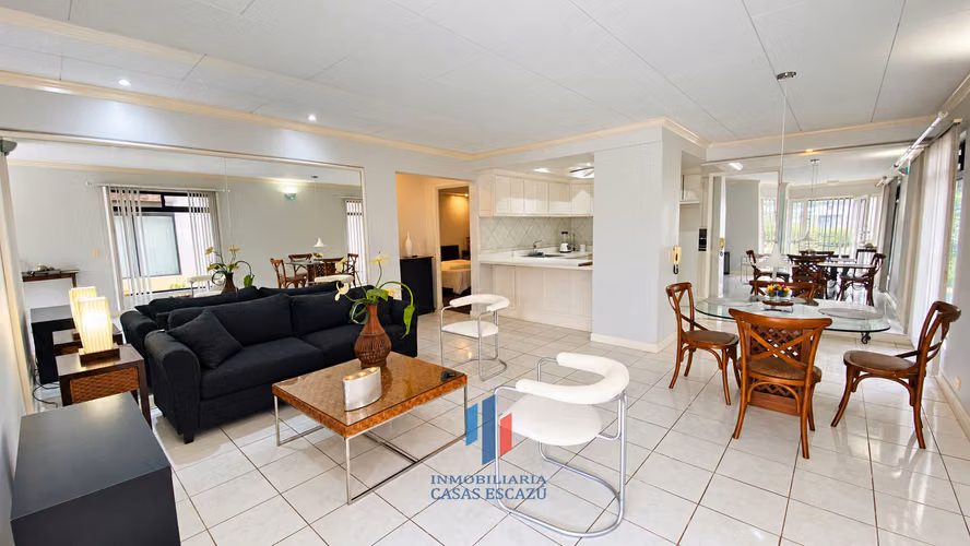 Apartamento en Alquiler Con o Sin Muebles, con A/C, Cable y Wi-Fi,  Piscina, Guachipelín Norte, Escazú