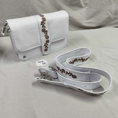 bolso  cartera de cuero hecho a mano artesanal de colombia cod7238 asch - Imagen 6